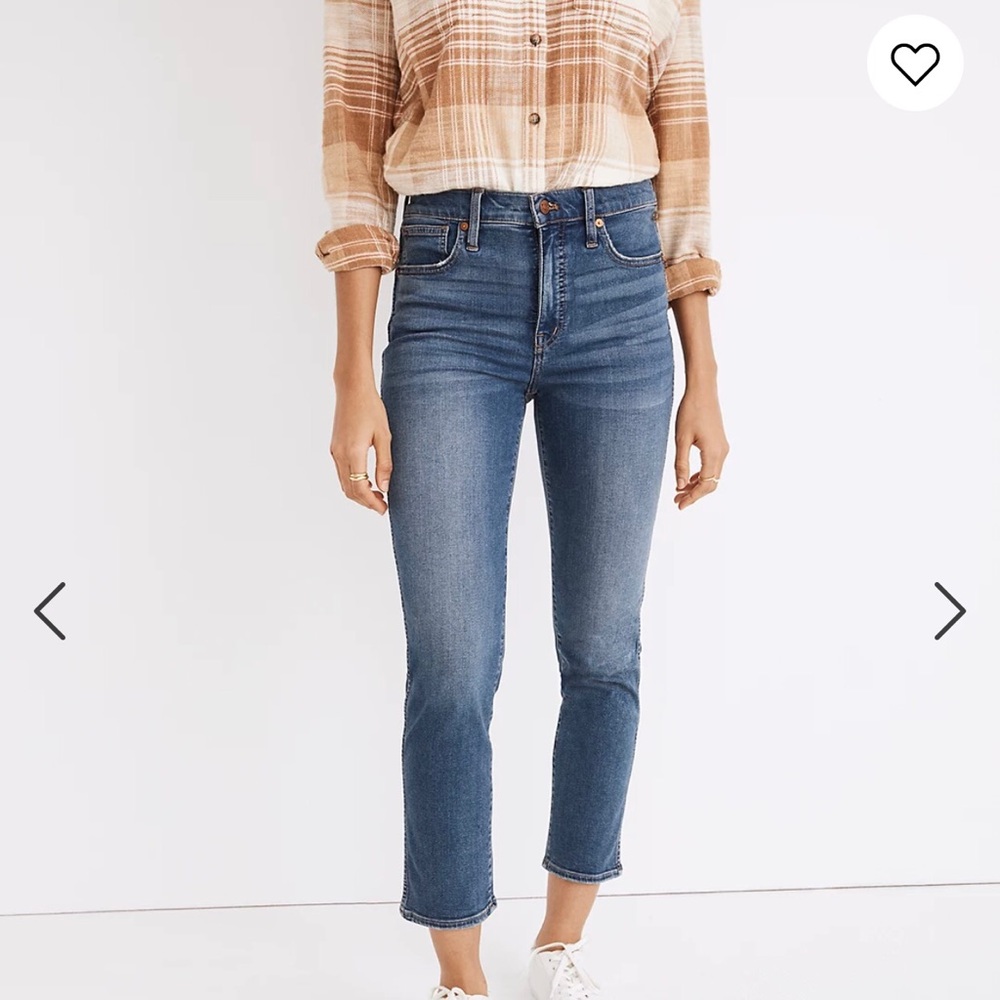 Madewell stovepipe Jeans in Dearham Wash Size 30